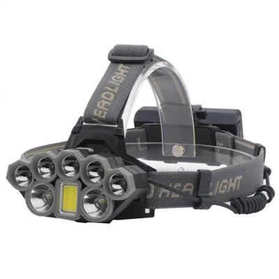 China Caving High Power Waterproof 18650 Battery USB Rechargeable Led Head Lamp 10W USB Aluminum Led Headlamp for sale