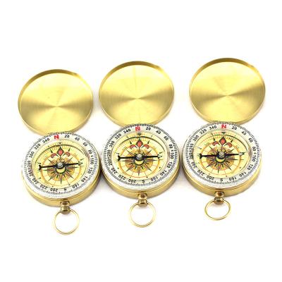 China Tatum Brand Golden Compass Guide Glow in Dark Military Compass Classic Pocket Style Camping Compass for sale