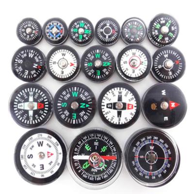 China Hiking 18mm 20mm 25mm 30mm 35mm Round Plastic Mini Compass, Liquid Filled Button Compass for Hiking and Camping for sale