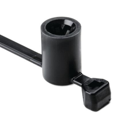 China MK3PNSP2 160*4.6 Polyamide 6.6 Standard T50SSBS6OT-E Nylon 157-00208 Black 500 Pack Heat Resistant Cable Tie for sale