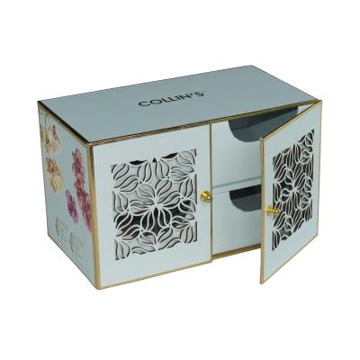 China Recyclable custom laser cut mooncake chocolate food packaging boxes wholesale box with flower pattern for sale