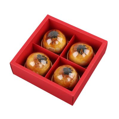 China Handmade Wholesale Mooncake Drawer Packaging Box With Window Frosted Paper Pastry Box for sale