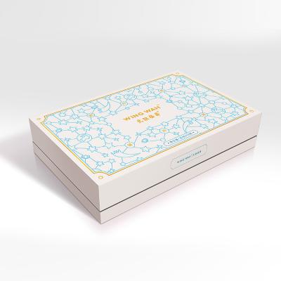 China Custom Luxury Hot Sale Recycled Materials Factory Mooncake Box Gift Food Packaging Box With Lid Premium Packing Box for sale