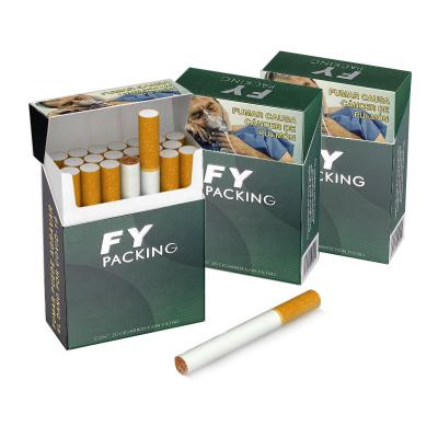 China Recycled Materials Custom Printed Premium Cigarette Roll Made White 20 Pack Storage Paper Box for sale