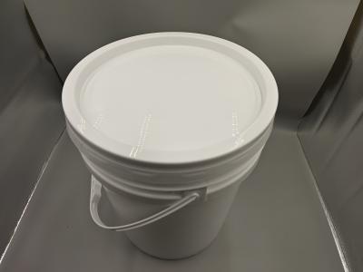 China Series 6  Plastic Round Buckets white,tangerine 10L for sale