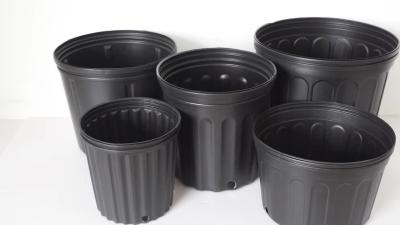 China Series 7 Black plastic plant pot BN190 for sale