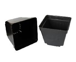 China Series 11  Plstic flower pots square black for sale