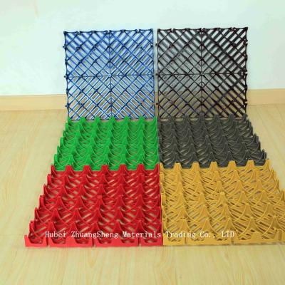 China Permeable  Plastic Interlocking Floor 3.9mm For Bathroom Multi Color for sale