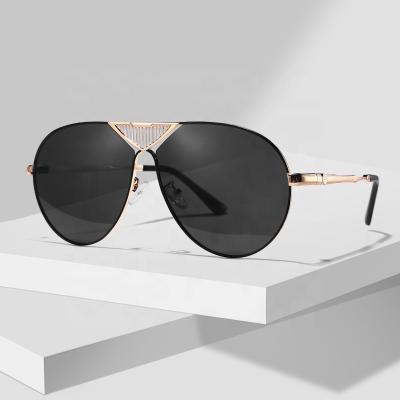 China Classic Sunglasses 2020 High Quality Custom Made Sunglasses 2869 Metal Logo Gradient Sun Lenses Glass Eyewear Wholesale Men Classic Ready Goods for sale