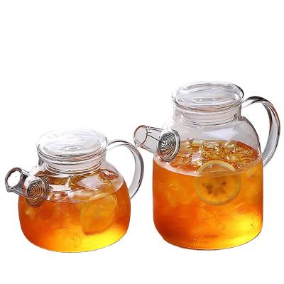 China Wholesale Food Grade Factory Safe Hot Sale Glass Teapot With Detachable Brew Device,Stove Safety Glasses Teapot for sale