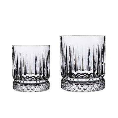 China Easy Operation Made of China Retro Whiskey Whiskey Vertical Patterned Glass Bestselling Glass for sale