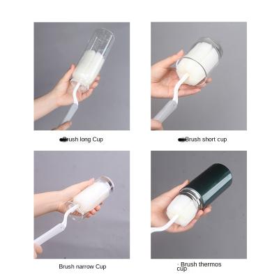 China Manufacturer New Sponge Bottle Brush Universal Wholesale Viable Long Handle Cup Foldable BrushBottle Washing Cleaning Brush for sale