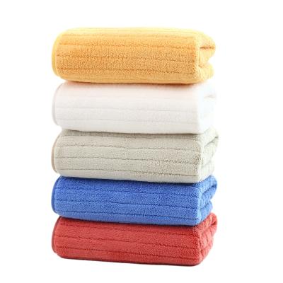 China Factory Direct Sales Viable Wholesale Coral Bath Towel Velvet 3 Piece Set Yarn Bag Gift for sale