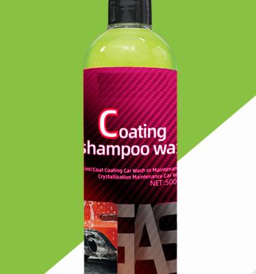 China car maintenance cleaning products OEM factory 500ml car wash snow rich foam wax chemical cleaning soap coating shampoo W for sale