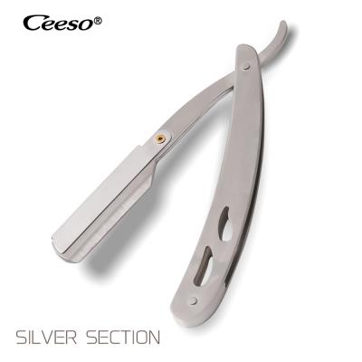 China Old Single Blade Black Razor Manual Razor Shaving Razor Eyebrow Trimmer Stainless Steel Razor Barber Stand for sale