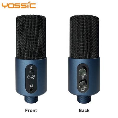 China Professional USB Microphone Yossic USB MIC 192KHz Cable Microphone with Stand for Game and Live Streaming for sale