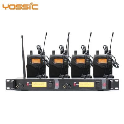 China Other Yossic 4 Channel UHF Wireless Microphone Mic In Ear Monitor System For Karaoke And Stage Performance for sale