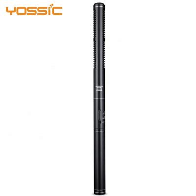 China Yossic Handheld Microphone Wired Recording Interview Electret Condenser Microphone for sale