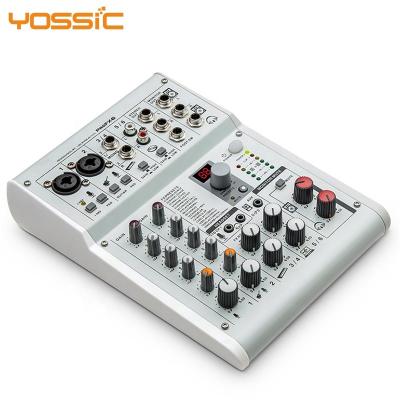 China Disco/Bar/Club/Home/Studio Best Selling Portable Audio Console 6 Channel Audio Mixer for Home Recording and Live Streaming for sale