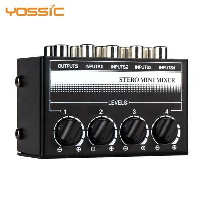 China New Arrivals 4 Channel Mini Disco\Bar\Club\Home Audio Mixer With Passive Circuit For Recording for sale