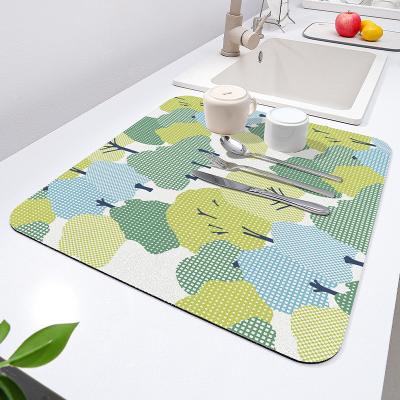 Chine 30*40cm/40*50cm Tapis de séchage de cuisine pour comptoirs en pierre personnalisable et durable à vendre