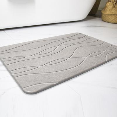 China Diseño Antiderrapante Diatomo de la Piedra de Baño Alfombra para el Baño Gris / Estilo de Diseño Personalizado CLASSIC en venta