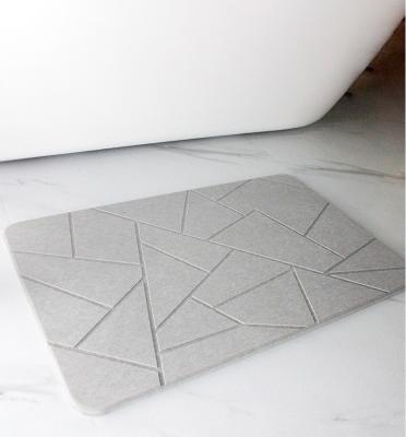 China Matilla de ducha de tierra de diatomeas de secado rápido Diseño moderno para baño super absorbente en venta