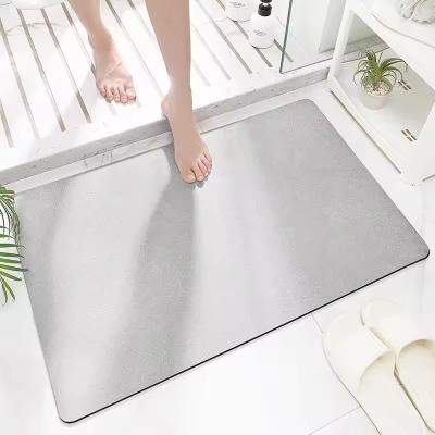 Chine Tapis de salle de bain non glissante personnalisé gris clair durable pour le sol de la salle de bain Sécurité Confort à vendre