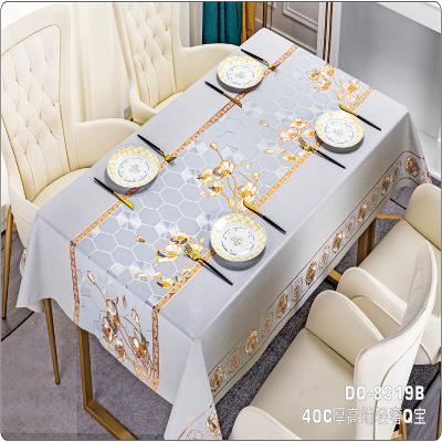 China Mexican Sarapes Mantel Tela PVC Table Cover com espessura de 2 mm e impressão floral à venda