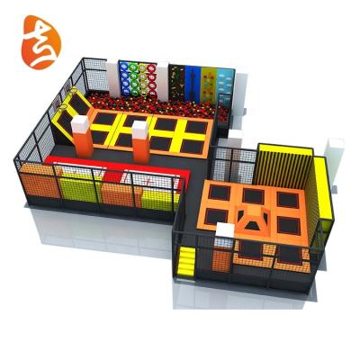 China With Large Protective Net High Quality Colorful Indoor Playground Trampoline Park Equipment For Kids for sale