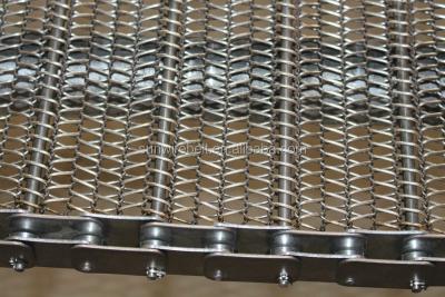 China Heat Resistant Stainless Steel Chain Link Wire Mesh Conveyer Belt For Fruit Conveying Machine for sale