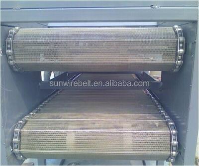 China Stainless Steel Material Heat Resistant Chain Plate Conveyor For Tough Biscuit for sale