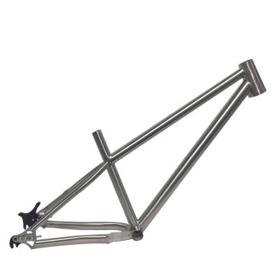 China Durable Customized Internal Cable Titanium Mtb Frame 26 Inch for sale