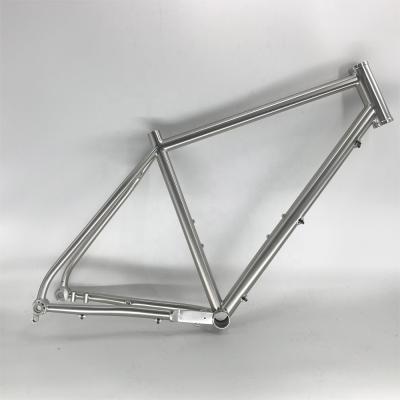 China Road Bikes Road Bicycle Frame Gravel Bike Titanium Touring Frame For Flat Mount Brake for sale