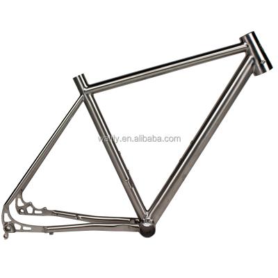 China Road Bikes Cyclocross Road Titanium Disc Bike Frame For 142*12 By Axle Dropout for sale