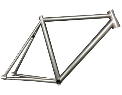 China Fixed Gear Bike Frame Tapered Head Tube Titanium Fixed Gear Bike Frame In Custom Size for sale