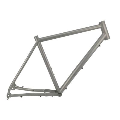 China Light Weigh Sand Blast Finished 650B Titanium Gravel Bike Frame Fit For Both 27.5 And 700c Tire for sale