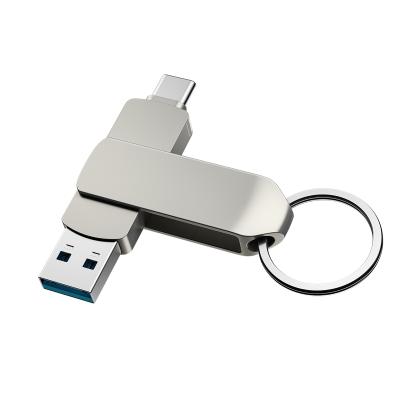 China Metal customized logo promotion gift brand type c flash usb 3.0 8gb 16gb 32gb 64gb 2 drive usb 2.0 in 1 type-c otg usb flash drive for sale