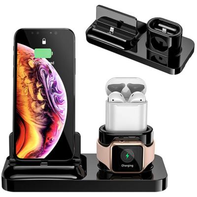 China 360 degree rotating 3 in 1 rotating wireless charging dock for android watch for sale