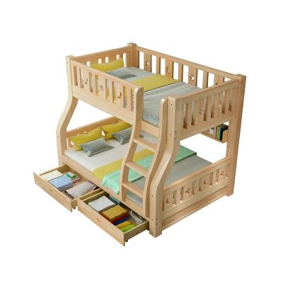 China Modern Design Modern Solid Wood Bunk Beds With Slide Kid Bunk Bed Train for sale