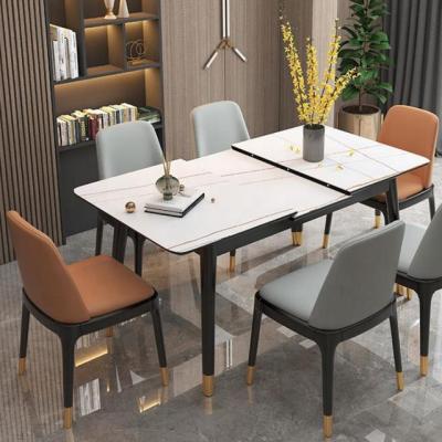 China Removable Cover Gold Set Dining Dining Table And Chair Wood Chairs for sale