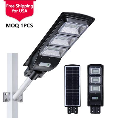 Китай Free Shipping 20w 40 60w Ip65 Outdoor Integrated Motion Sensor All In One Solar Led Street Light продается