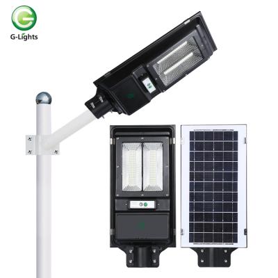 China High power IP65 waterproof smd 60w 80w integrated All in one solar street lamps Te koop