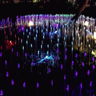 Китай Night Garden Decoration Solar Outdoor Color Changing Optical Fiber Light продается