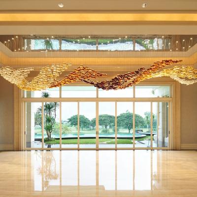 Cina Hot sale Engineering customization luxury k9 crystal chandelier pendant light in vendita