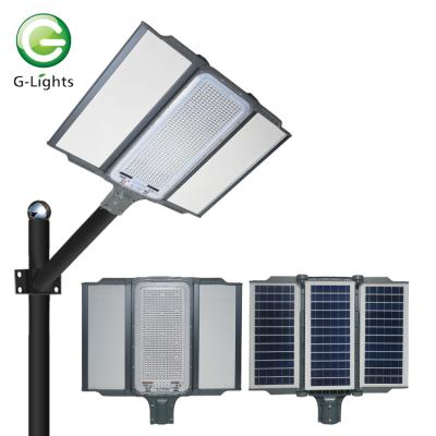 China High Lumens Ip65 Waterproof Outdoor Streetlight smd 200w 400w 600w Integrated All In One Solar Led Street Light for sale