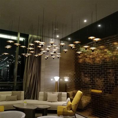 중국 Modern glass indoor decoration customizable big project chandelier pendant lamp 판매용