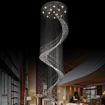 Китай Modern decoration large luxury commerical art glass crystal chandelier lighting продается