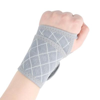 China Breathable Hot Sale Sports Safety Adjustable Wrist Support Fitness Weightlifting Wraps Protector Gym Training Wrist Brace for sale