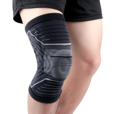 China Breathable Sports Knee Support Compression Sleeve Knee Brace With Patella Gel Side Stabilizers And Pads for sale